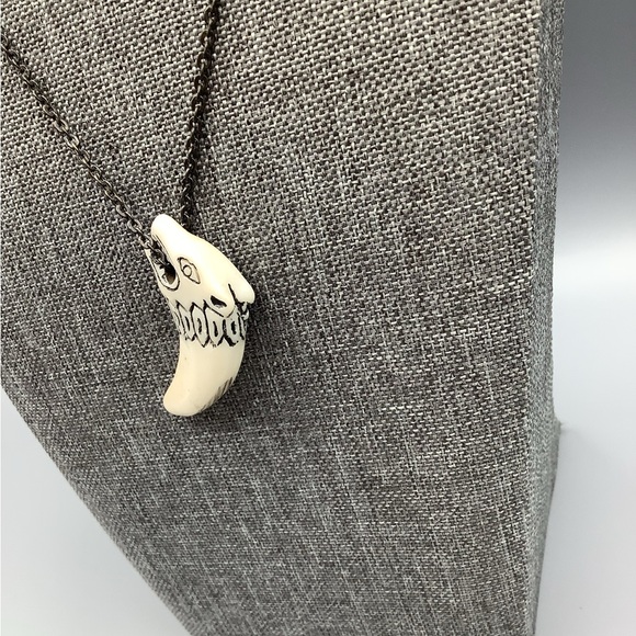 Ferocious Bite Pendant Emo Necklace - Picture 3 of 6